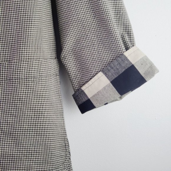 Vtg Painted Pony REVERSIBLE Buffalo Plaid Houndstooth Button-up Jacket USA Sz S - Picture 8 of 9